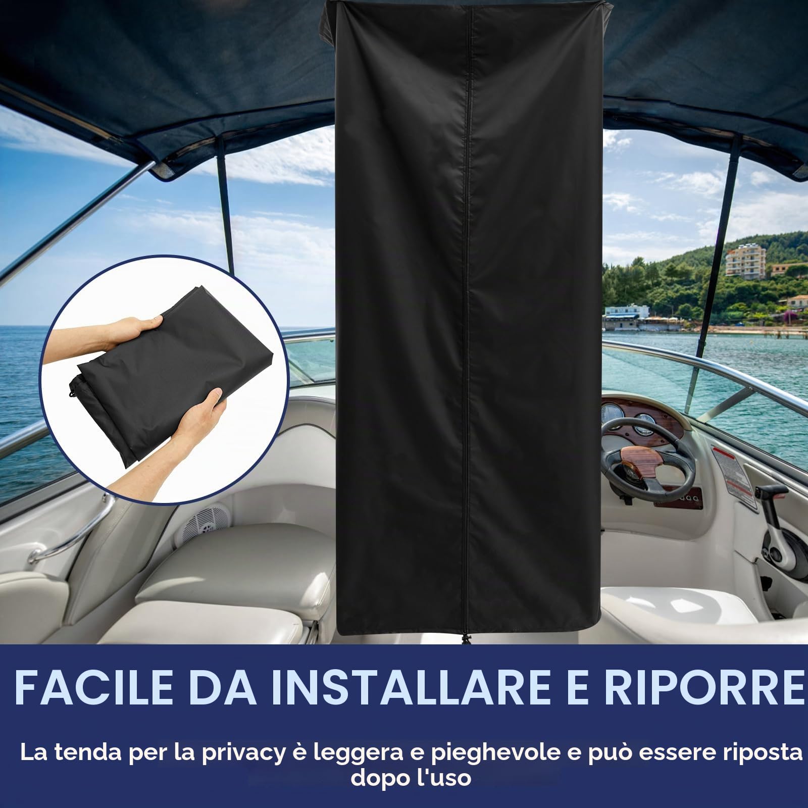 Tenda da spiaggia mobile multifunzione, per doccia, WC, armadio e ripostiglio, impermeabile, per la privacy, campeggio e spiaggia, 76 x 68 x 182 cm