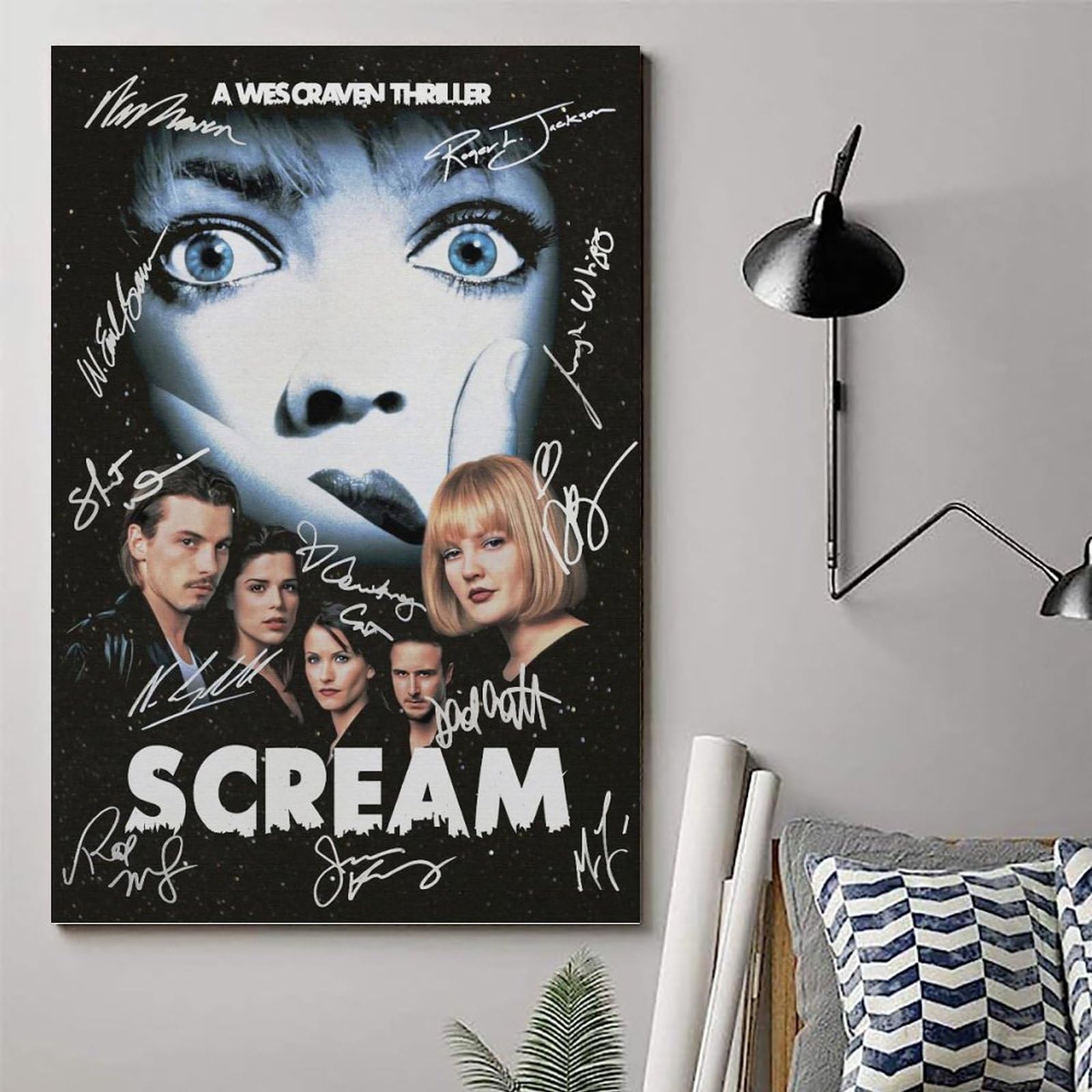 Amazon.co.jp: ホラー映画ポスター スクリーム 1996 サイン入りサイン