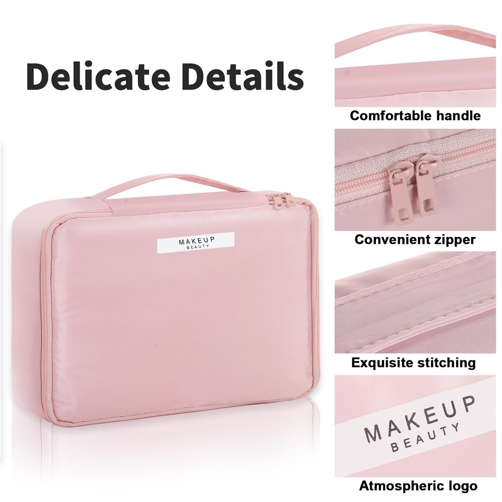 Przenośna PodróżNa Kosmetyczka Kosmetyczka Podróżna Kosmetyczka Kosmetyczka Kosmetyczka Dla Kobiet I Mężczyzn Dla Kobiet i MężCzyzn(Pink,18cm)