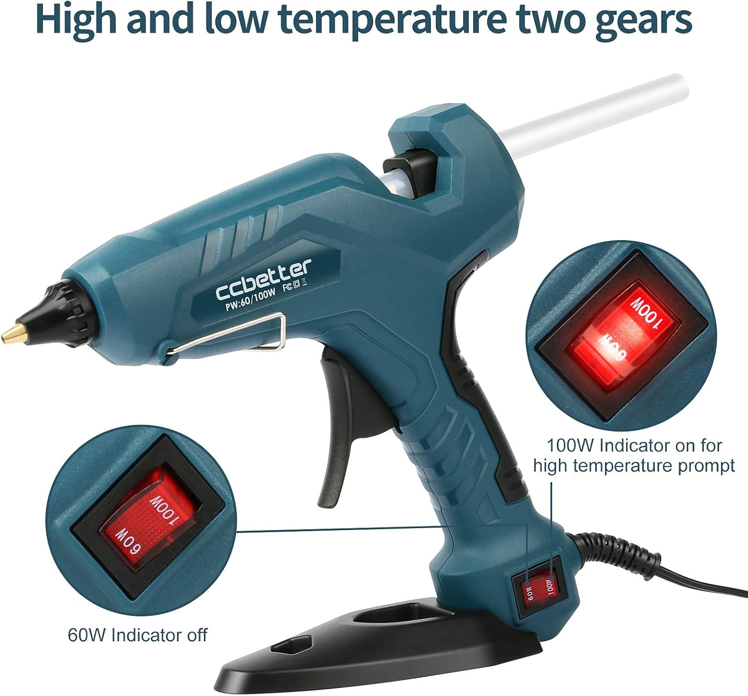 Hot Glue Gun with Glue Sticks Glue Gun for Craft DIY Art Full Size Glue Guns Heavy Duty with 12pcs Glue Stick : Tools & Home Improvement