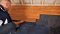 Vista 9 de QuietWarmth Float QWARM1.5X5F120 Alfombrilla de Calefacción Radiante para Suelo para Debajo de Laminado, Madera, Suelos Flotantes de Vinilo de Lujo