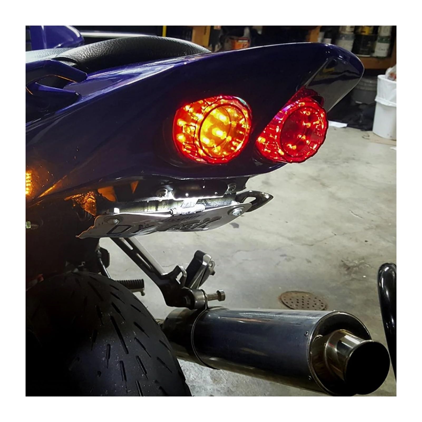 indicatori di direzione, Fanale Posteriore Universale Per Moto A LED Indicatore Di Direzione Luci Doppie Per Rimorchio Luci Porta Targa Freno Accessori Per Moto