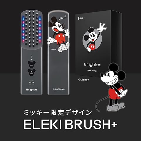 米奇聯名款+ 附贈髮夾】Brighte ELEKI BRUSH+ 電動臉部美容儀，結合EMS