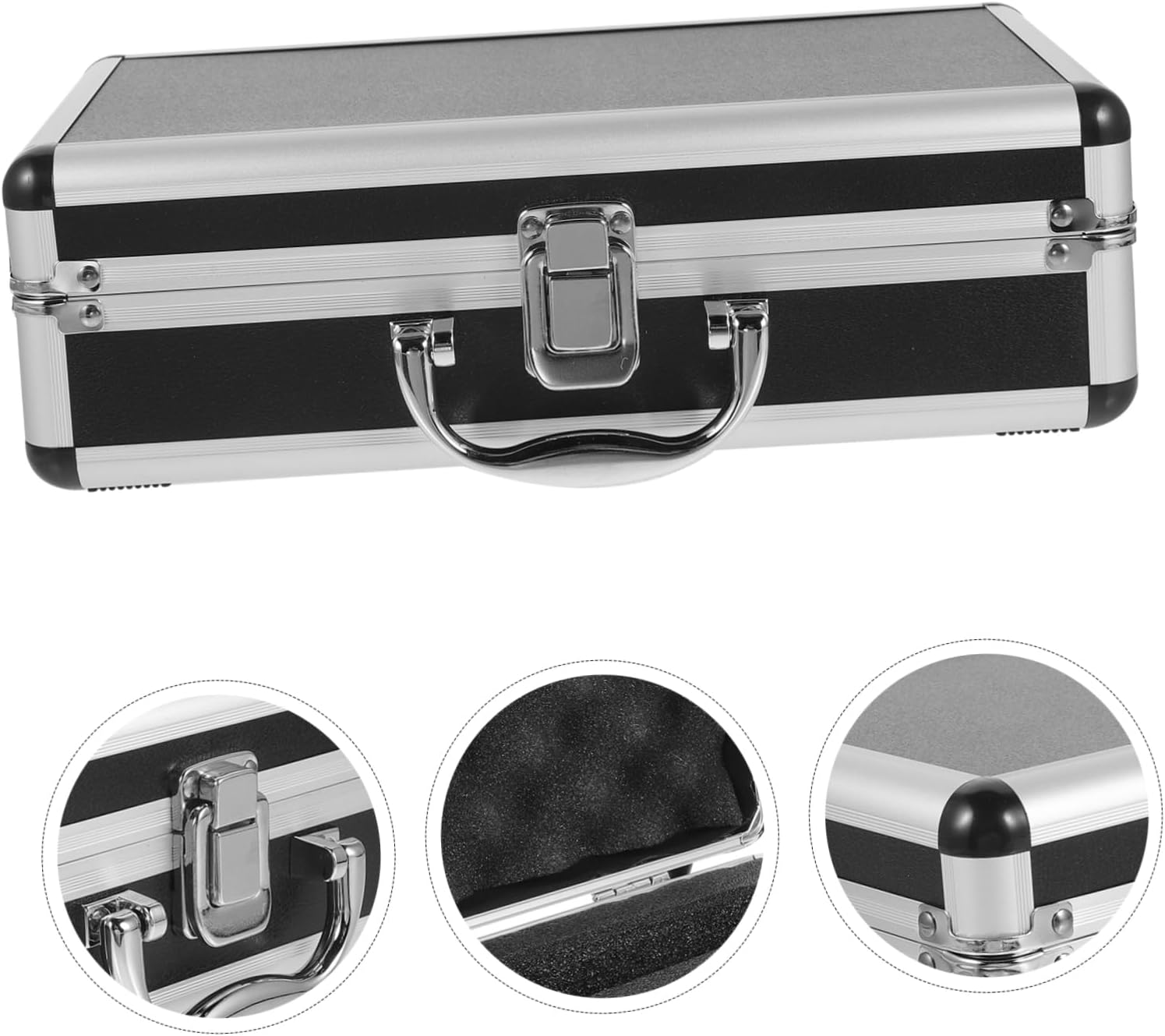Mic Storage Case Wireless Microphone Holder Padded Hard Shell Compact for Live Performances