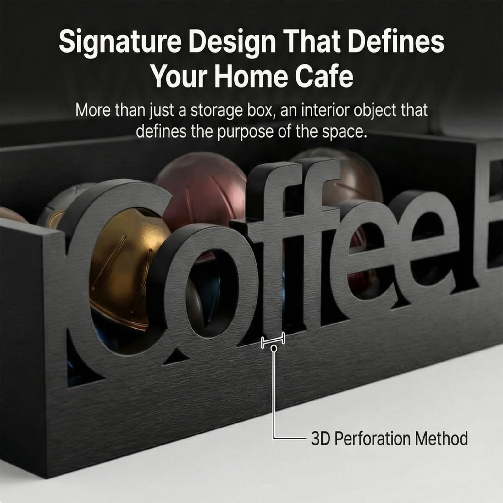 LYJWOO6D Organizer Per Stazioni Di Caffè In Legno E Accessori Da Bar