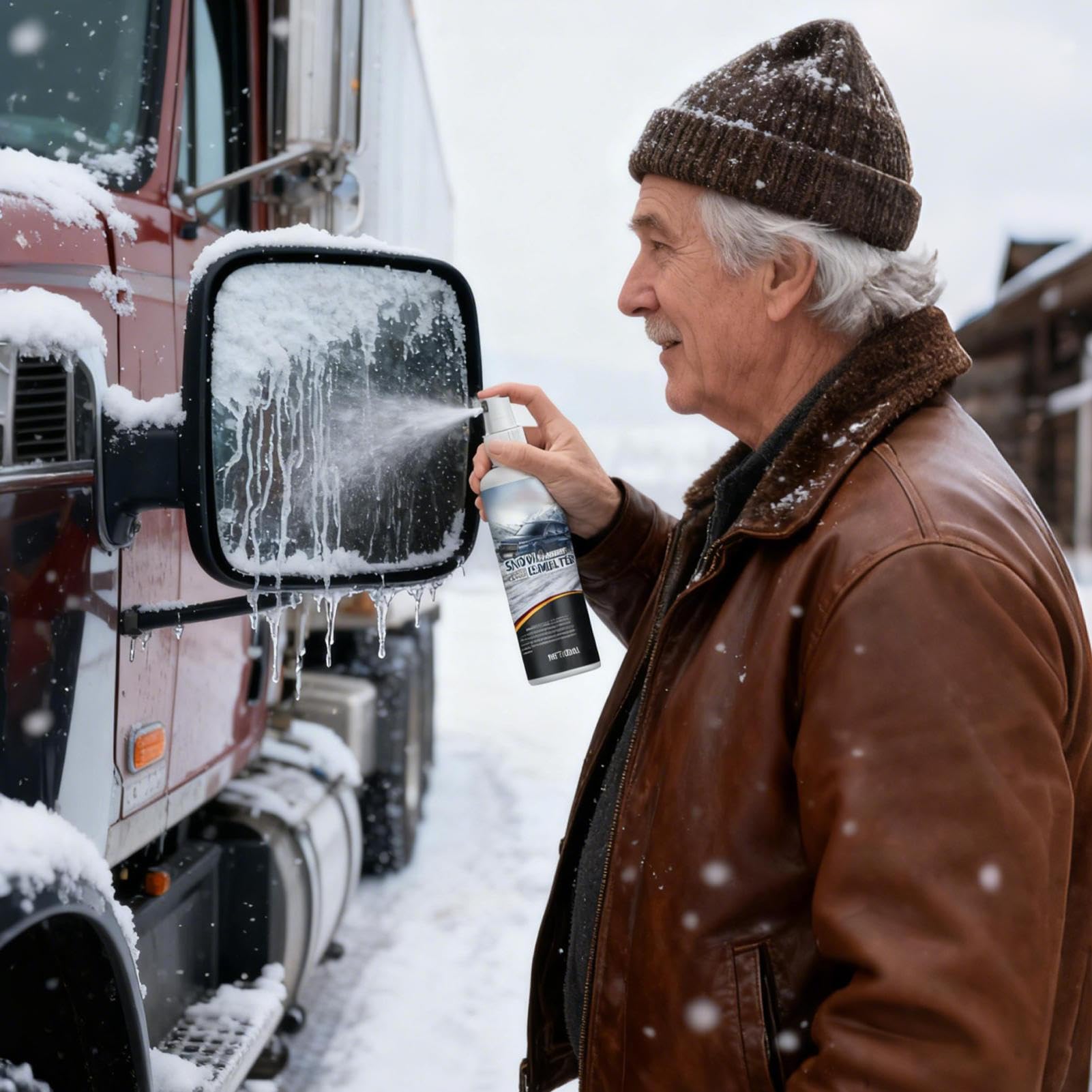 Generico Sbrinatore per Vetri Auto Agente Sbrinante Auto 100ml | Liquido Sciogli-Ghiaccio Veicoli per Autisti Camion SUV Berlina Viaggi Freddi Percorsi Lunghi Soste Notturne Gestione Flotte