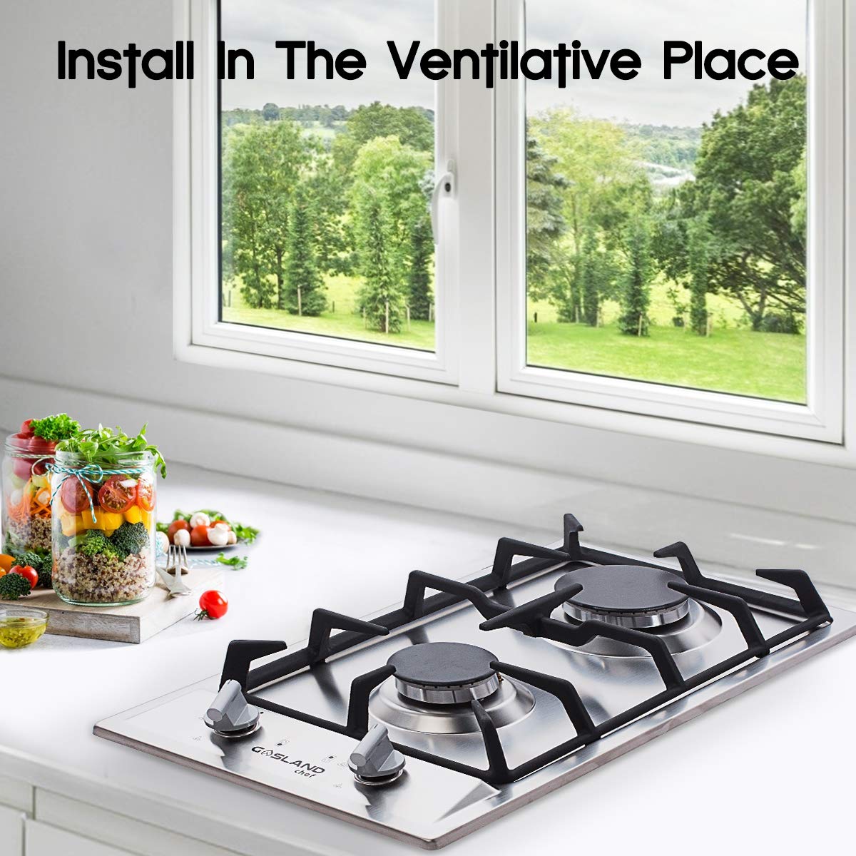 gasland 2 burner cooktop