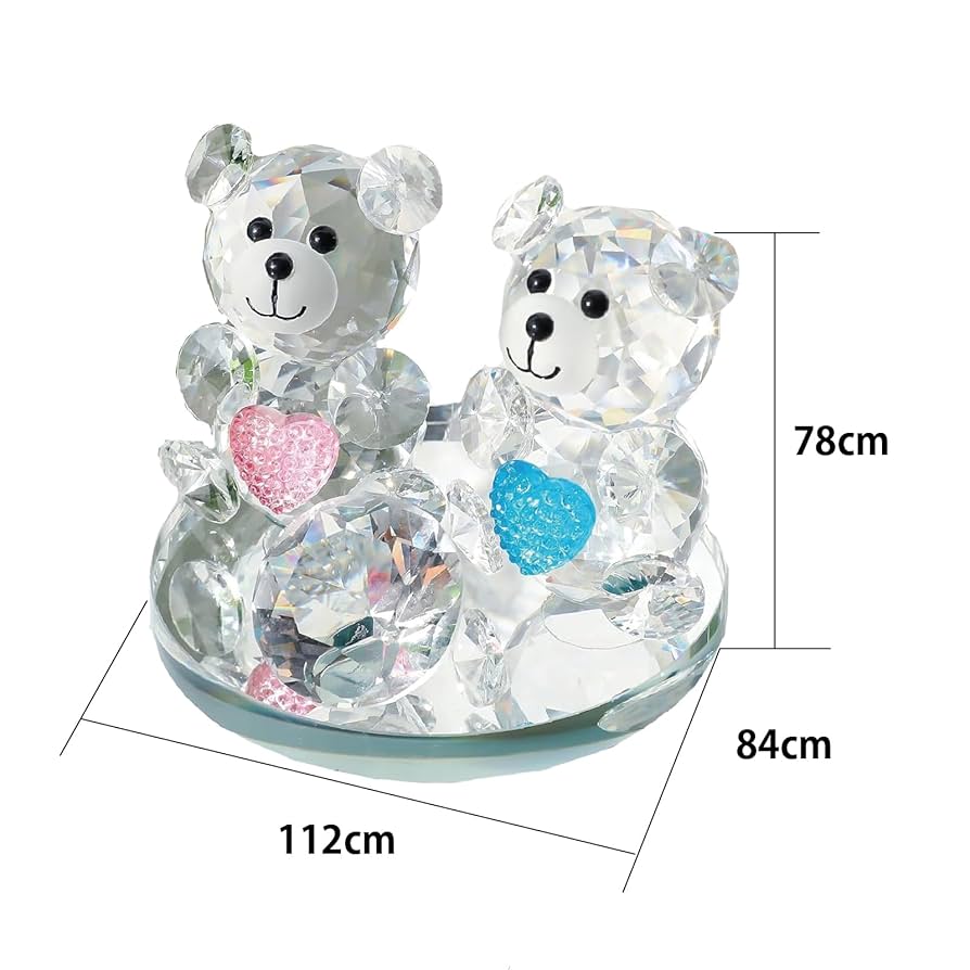 Amazon.co.jp: Hyack クリスタル 置物 おしゃれ くま 動物 雑貨
