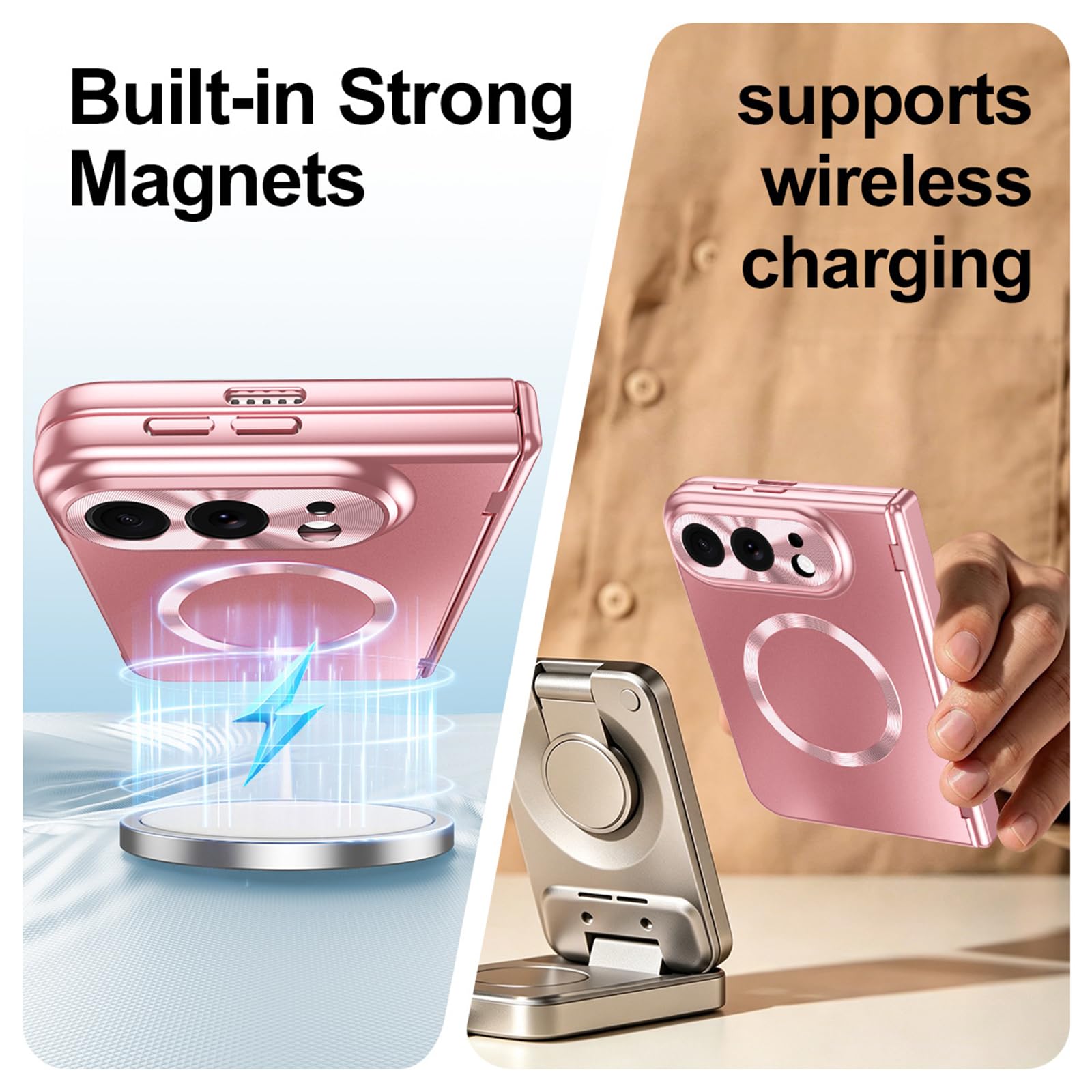 Magnetyczne etui do iPhone Duo, przednie szkło ochronne ochrona