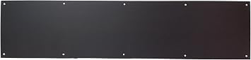 Don-Jo 90 Metal Kick Plate, Oil Rubbed Bronze Finish, 36" Width x 6" Height, 3/64" Thick