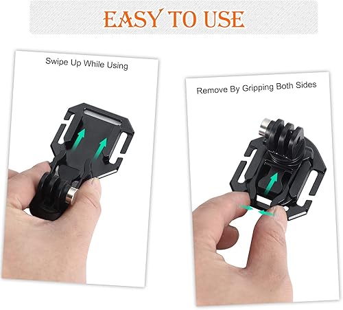 Miniatura 5 de MOLLE - Chaleco táctico con base de conexión, hebilla colgante, soporte Molle con tornillo giratorio de 360 grados, kit de casco para GoPro