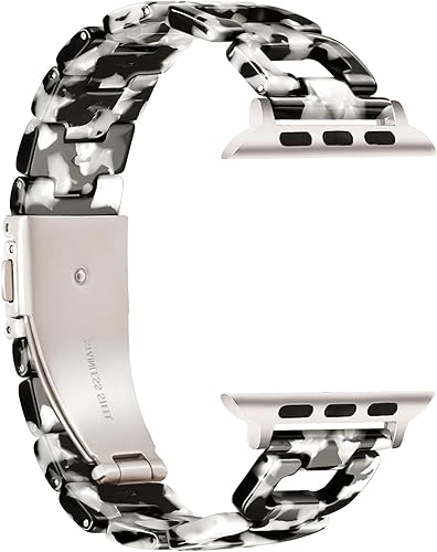 Miniatura 2 de Correa ligera para Apple Watch, diseño de resina en forma de D, correas de Apple Watch para mujer, compatibles con Apple Watch Series 10 9 8 7 SE 6