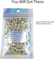 Vista 37 de Genie Crystal ss34 Red Glass Rhinestones 288 Pcs, 7.0 mm Big Light Siam Flatback Rhinestone, Diamond Cut Gems for Crafts, Face Mask, Makeup