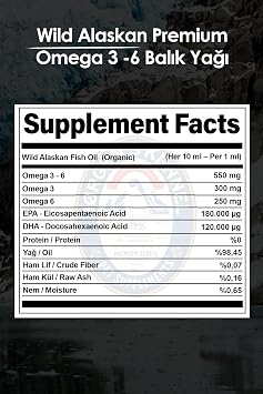 Kedi Ve Köpek Için Doğal Omega 3-6 Wild Alaskan Triple Strength Balık Yağı I Fish Oil