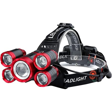 Amazon 最新の Ledヘッドライト ルーメン 超高輝度 充電式ヘッドライト 防災防犯 4種の発光モード アウトドア 釣り 登山適用 作業灯電池付属 Hqdz ヘッドライト