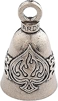 Vista 22 de Guardian Bell Good Luck Bell w/Keyring & Black Velvet Bag Motorcycle Bell Lead-Free Pewter Made in USA