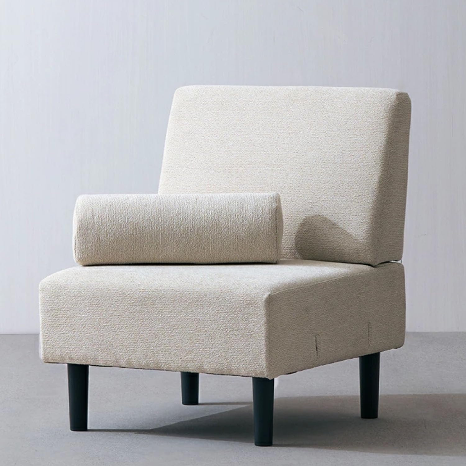 Amazon｜ドウシシャ 1人掛け ローソファ フロアソファ 1台 ベージュ  