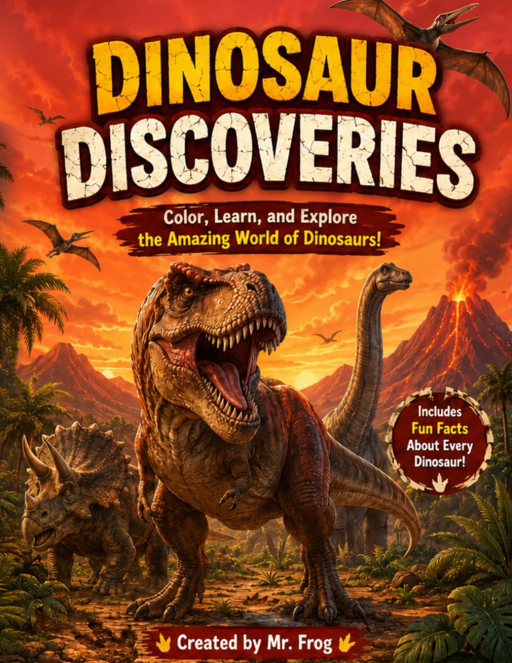 Dinosaur Discoveries: Color, Learn, and Explore the Amazing World of Dinosaurs
