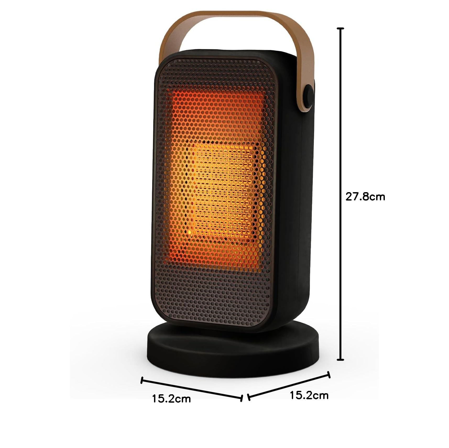 YAZEKY Calefactor Electrico Bajo Consumo, 1200W PTC Radiadores Silencioso, Calefactor de Ventilador 3 Modos, Protección de La Seguridad, Radiador Portatil para Baño Oficina y Dormitorio 20 m²