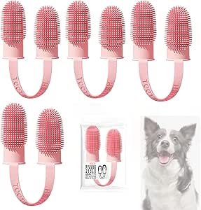 Amazon.com: 4 Packs Dog Toothbrush, Finger Pet Toothbrush Kit,for Pet ...