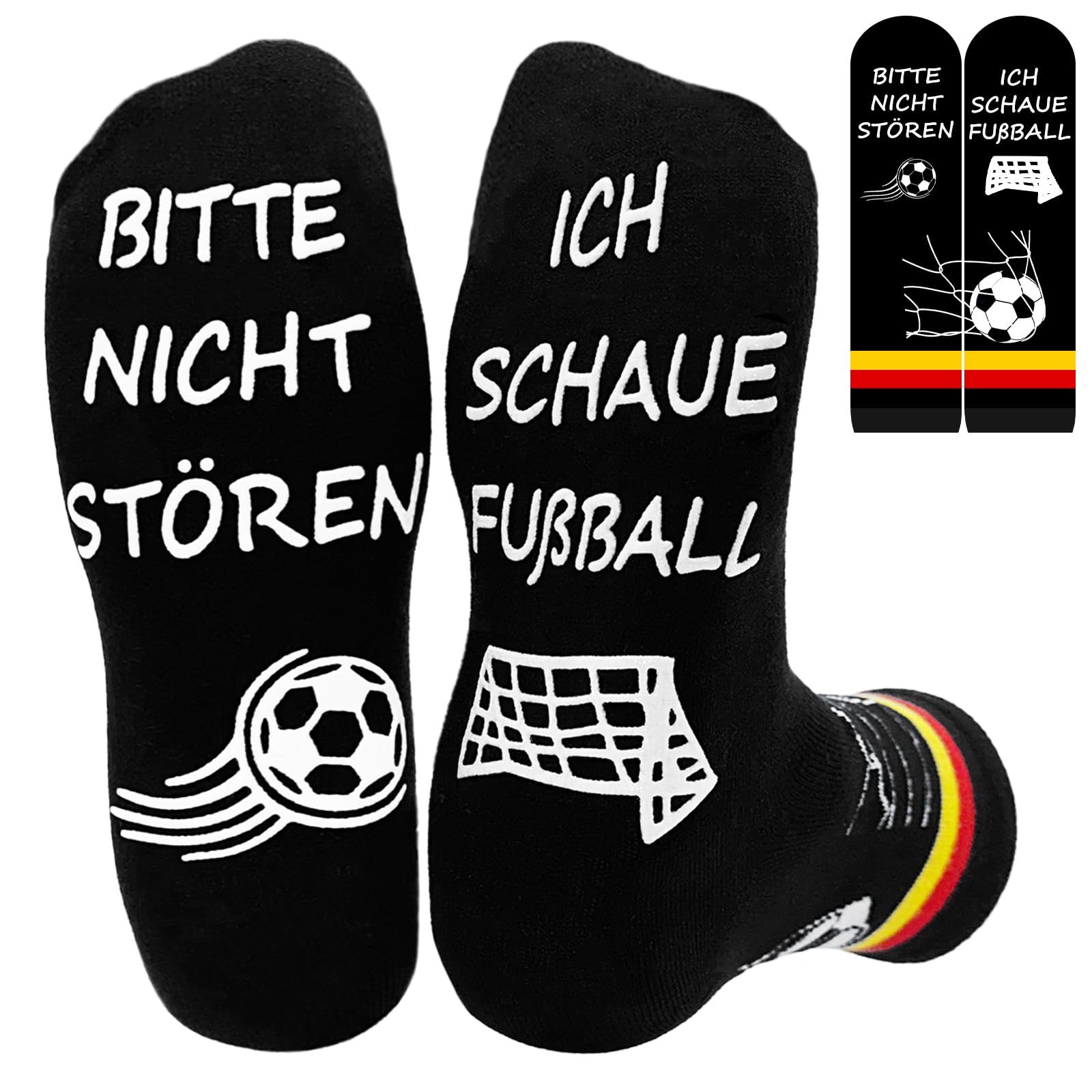 DADAPANGHU Fussball Socken, Lustige Geschenke für Männer Kleinigkeiten, Fußball Socken Fussball Geschenke Jungen Football Socks, Geburtstagsgeschenk Weihnachtsgeschenke Fußball WM 2026 Fanartikel