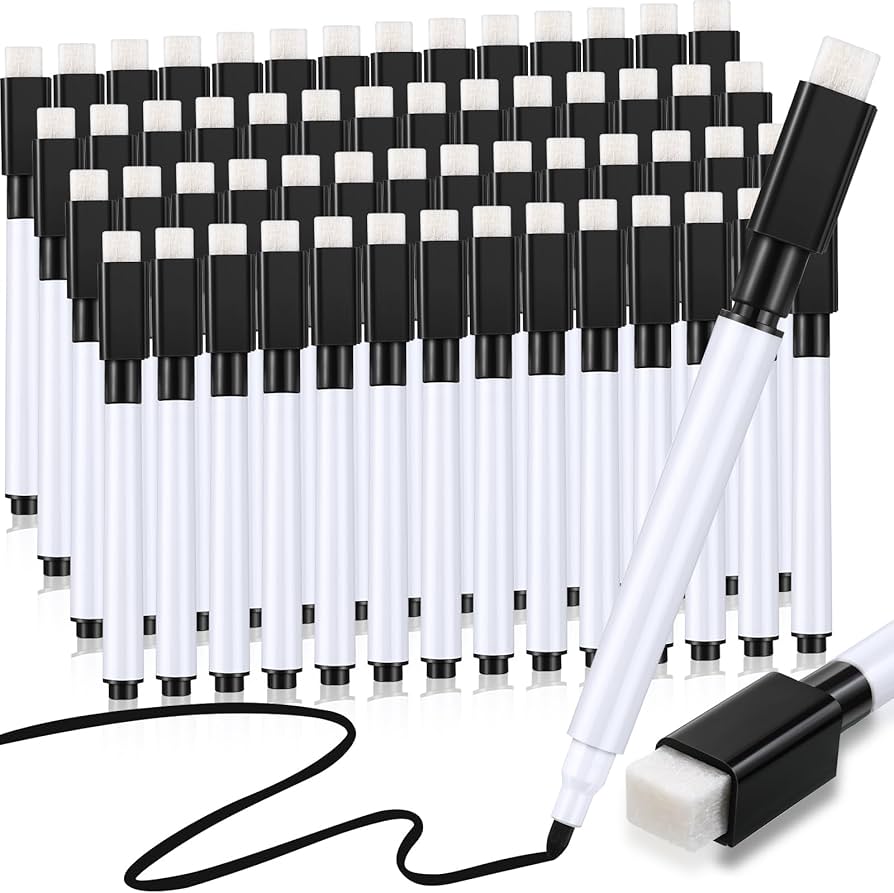 Black Dry Erase Board Markers, White Erase Markers