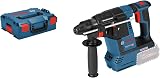 Bosch Professional 18V System Cordless Rotary Hammer GBH 18V-26 (SDS Plus, incl. Aux. Handle, Machine Cloth, Depth Stop 210mm, Inlay, L-BOXX 136, Without Battery/Charger) - 1