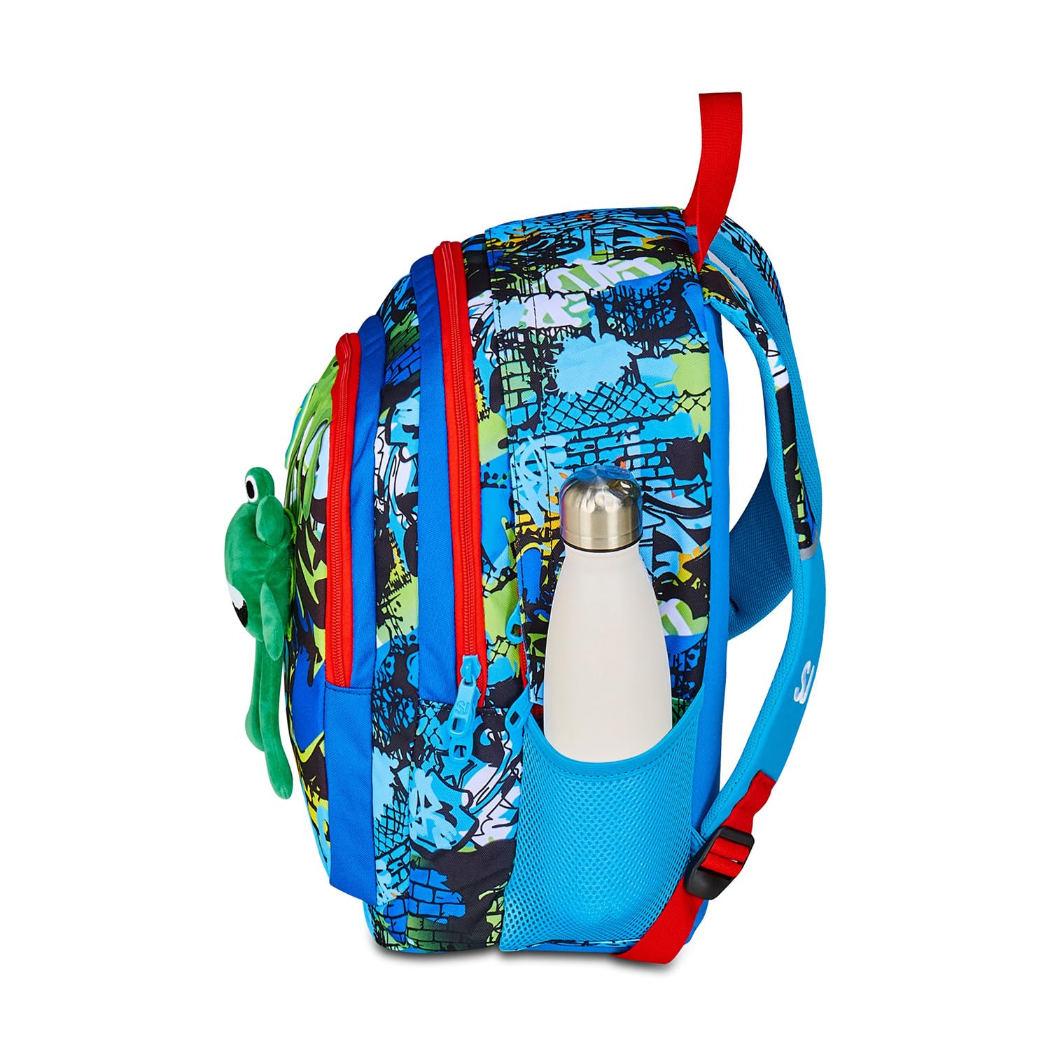 SJ GANG STYLE JAM GANG Zaino Scuola Advanced, Multicolore, Doppio Scomparto e Tasca per Borraccia, 29 L, Zaino Scuola Elementare, Zaino Bambino