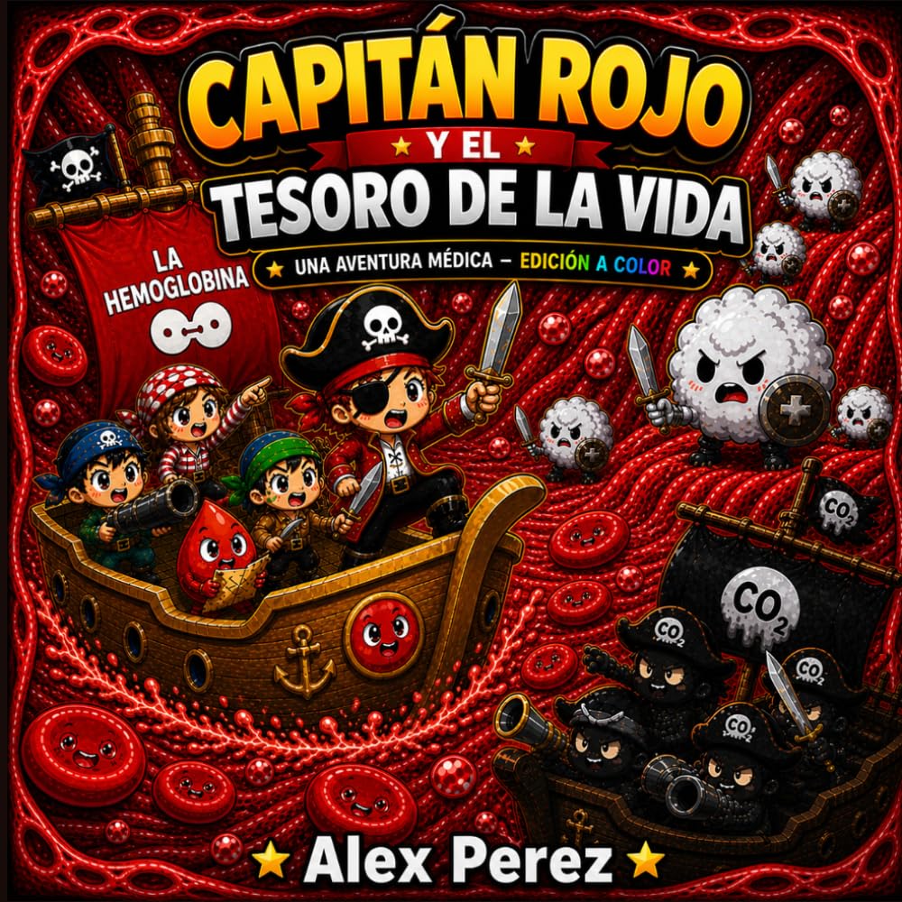 Capitán Rojo y el Tesoro de la Vida: Una Aventura Médica para Niños