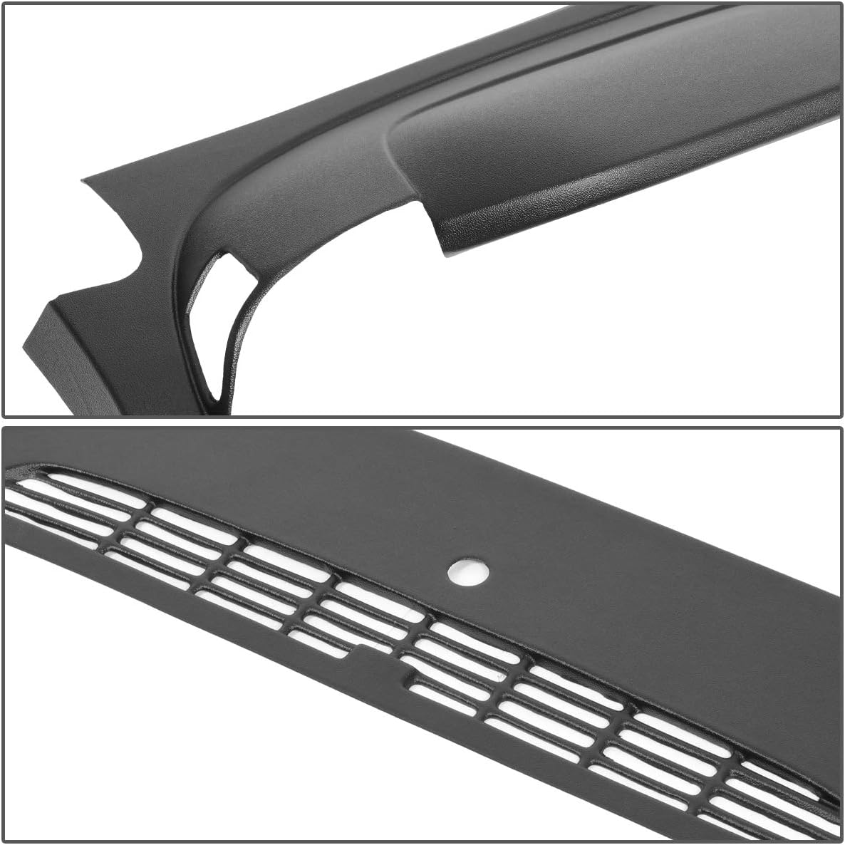 Auto Dynasty 2Pcs Front Upper Dash Board Panel Cover Cap Overlay Compatible with Chevy Silverado LS LT WT GMC Sierra SL SLE 07-13