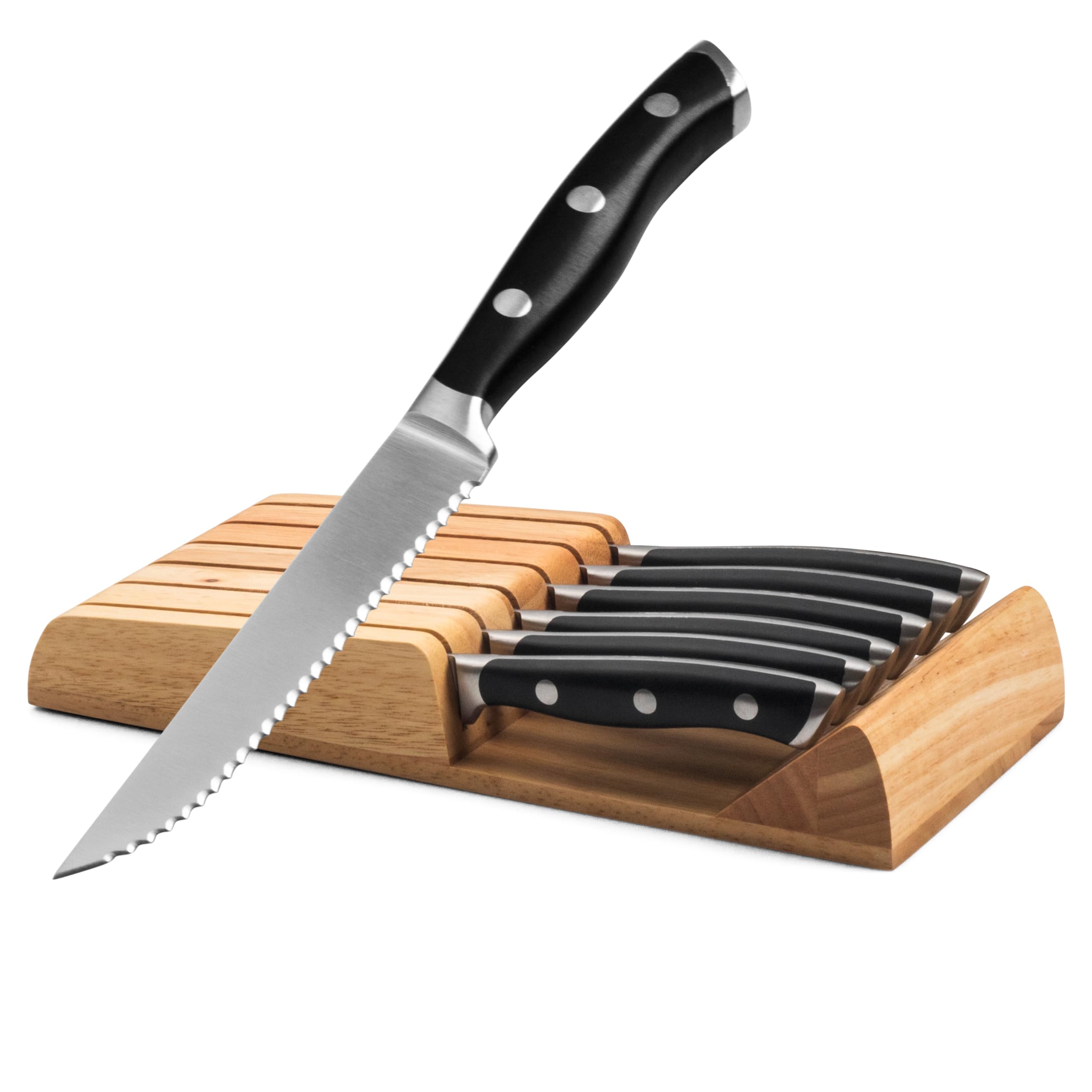 Alata 6-Piece Steak Knives Set with Block