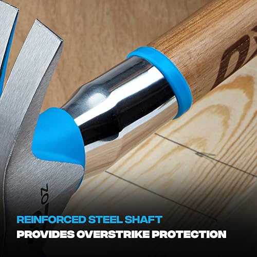 Vista 47 de OX Tools Pro - Hacha de acero al carbono de 14 pulgadas, mango recto de nogal y cabeza de martillo de cara lisa OX-P094814