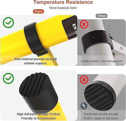 Miniatura 10 de Luisladders - Escalera telescópica extensible multiuso antideslizante y antipinzamiento