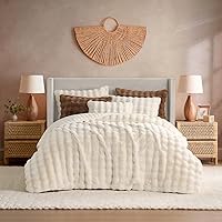 Vista 11 de YnM Sherpa & Fuzzy - Manta con peso de piel sintética