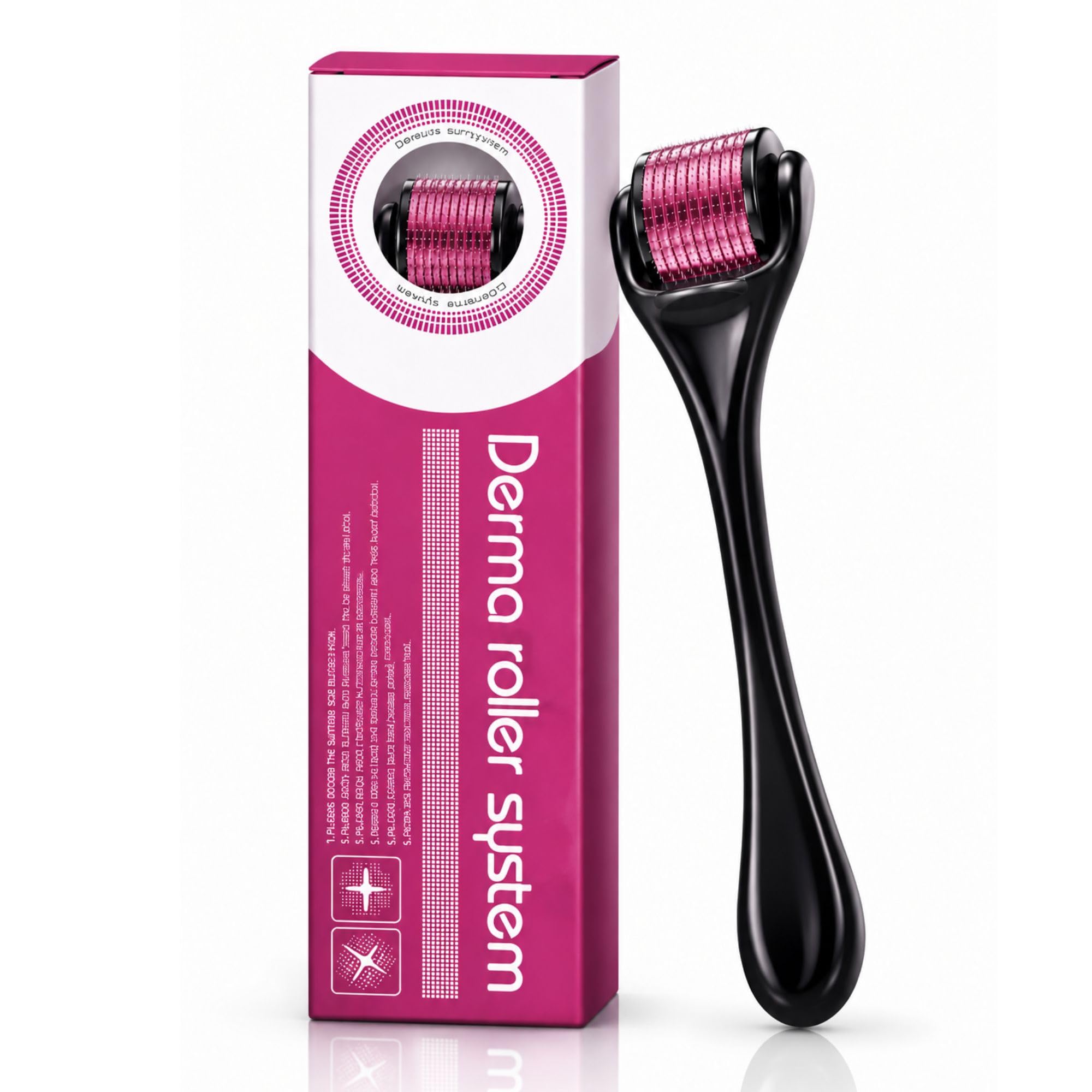 Wazdorf Derma Roller For Hair Growth 0.5 mm With 540 | Repairs Damaged Hair, Activates Hair Follicles | Roller for Beard & Hair Growth & Reduces Acne Scars | Safe & Effective to Use for Men & Women (Black)-picture-17