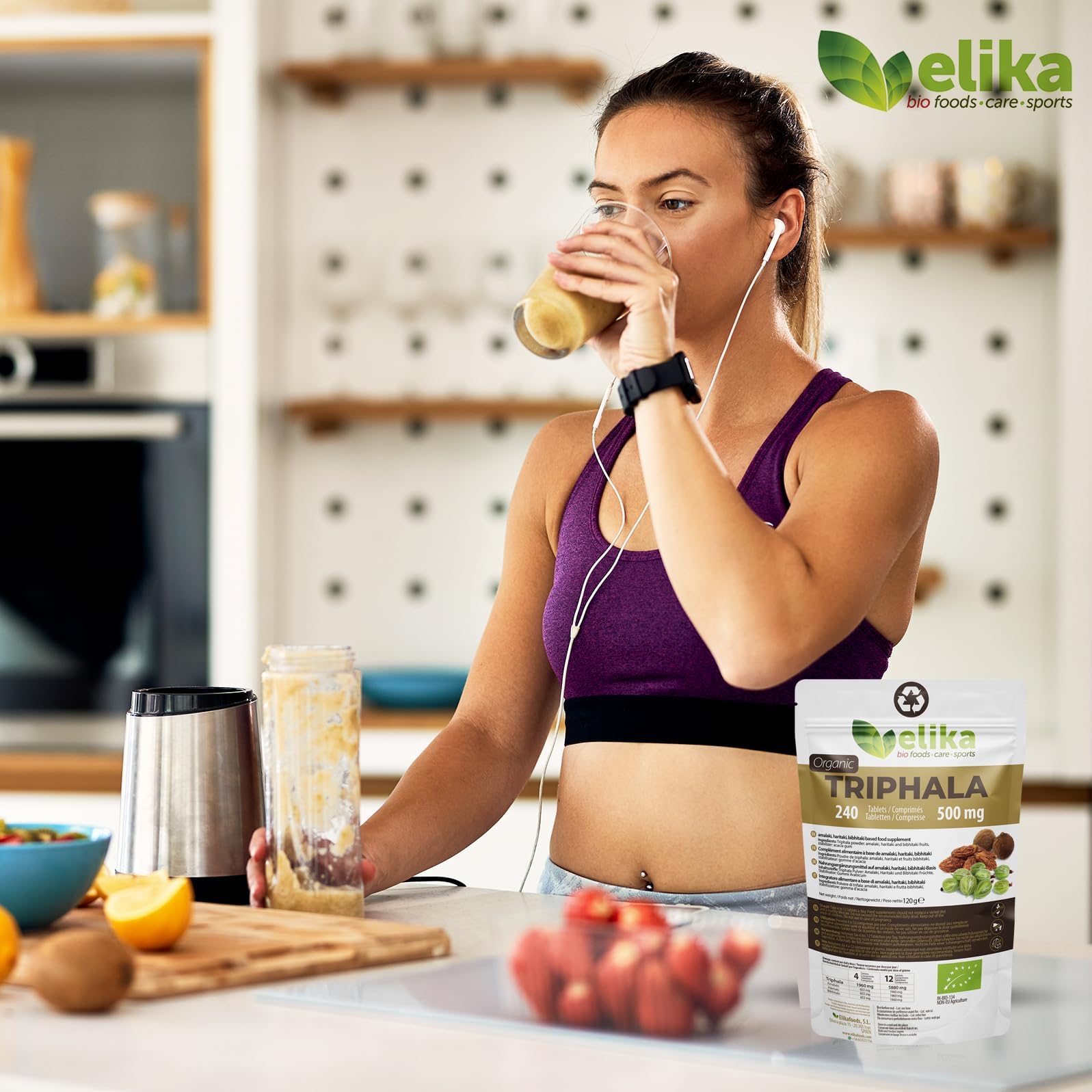 Triphala Elikafoods BIOLOGICA.240 compresse!!! Lassativo naturale aiuta contro la stitichezza. Lassativo naturale combatte la stitichezza. Compresse naturali costipazione, transito intestinale -