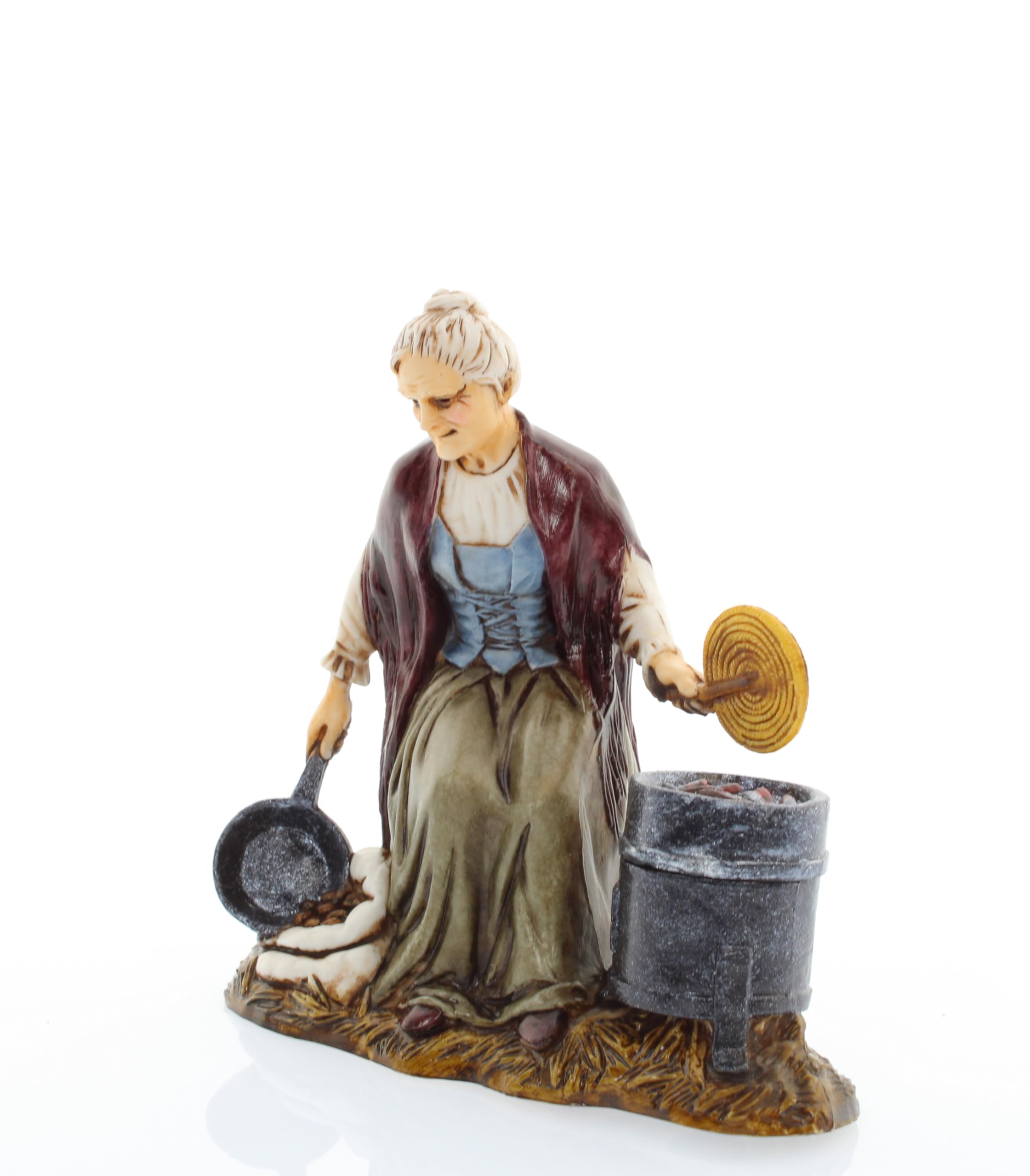 Statuina Presepe 'Meravigliato' Di Moranduzzo - Scala 1:15, Altezza Circa 13 Cm, Pittura A Mano, Indistruttibile, Made In Italy, Per Presepi Artistici