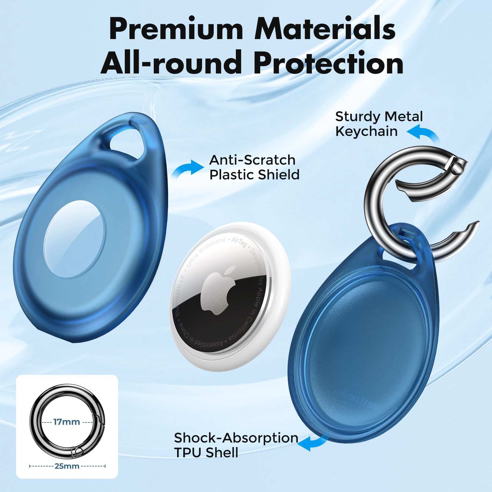 Apple - AirTag 4パック　AirTag カバー　防水　新品 Amazon.com: 4 Pack Air Tracker Tag Holder Compatible with