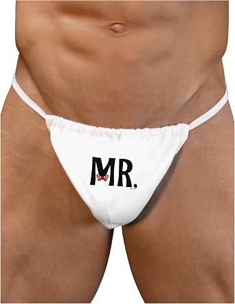 TooLoud Matching Mr and Mrs Design - Mr Bow Tie Mens G-String Underwear