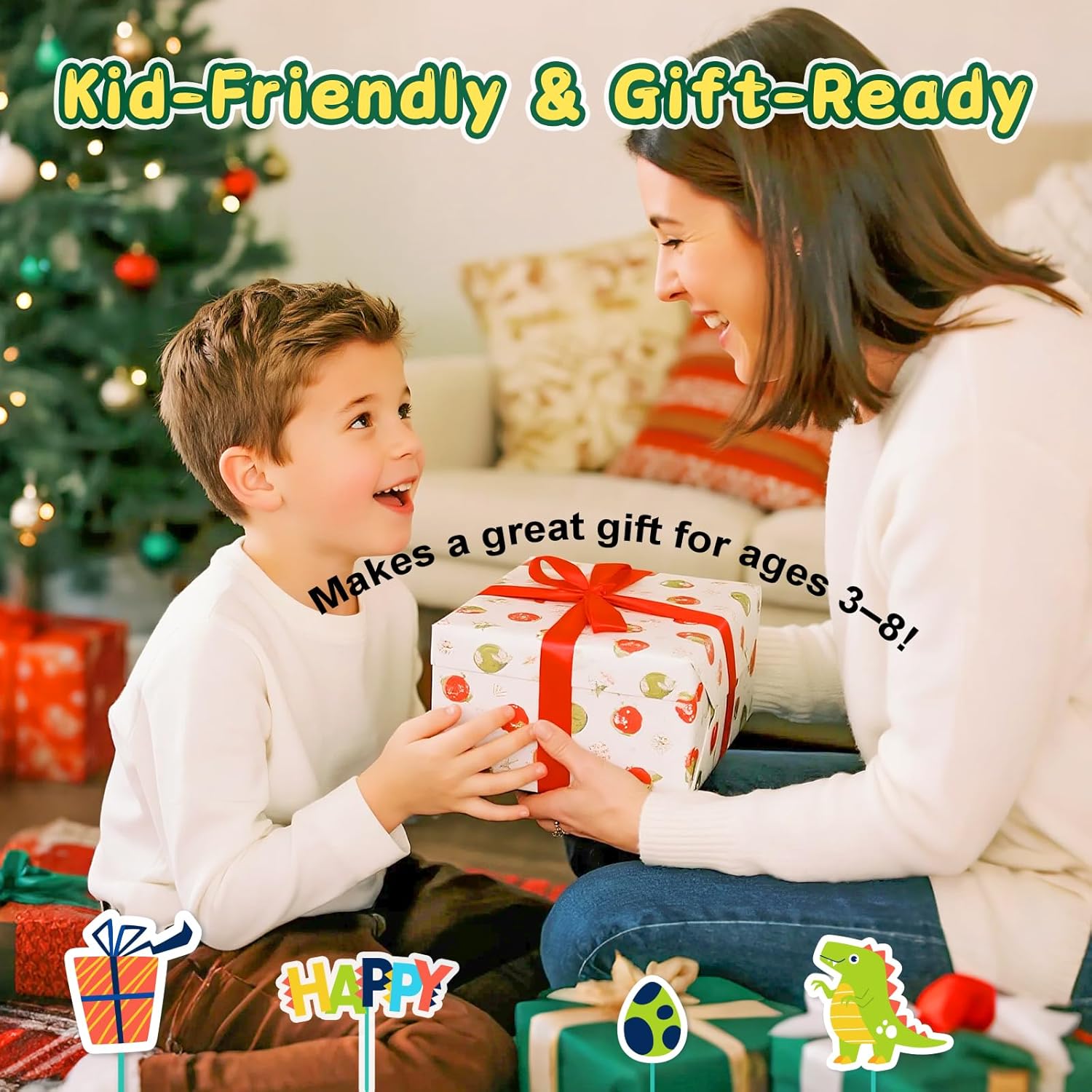 HOMESTEC Phonics Flash Cards with Talking Dino Reader Pen, Learn to Read for Kids Ages 3-6, Early Learning Educational Toy for Kindergarten, Homeschool & Speech Therapy - Image 6