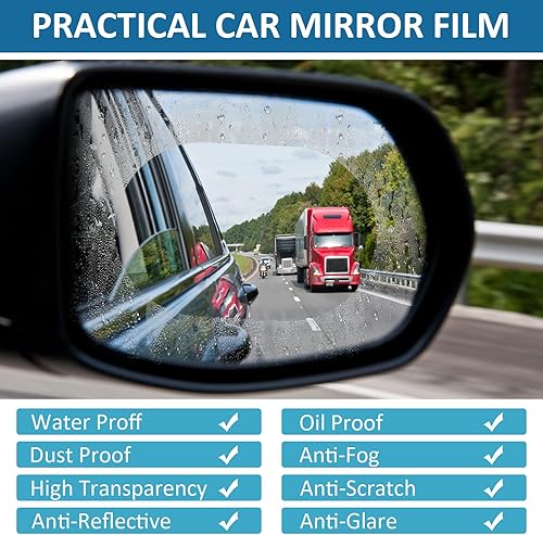 Miniatura 3 de Película de espejo retrovisor para automóvil, impermeable, resistente a la lluvia, para cejas, antiempañamiento, antirreflejos, protector de lluvia