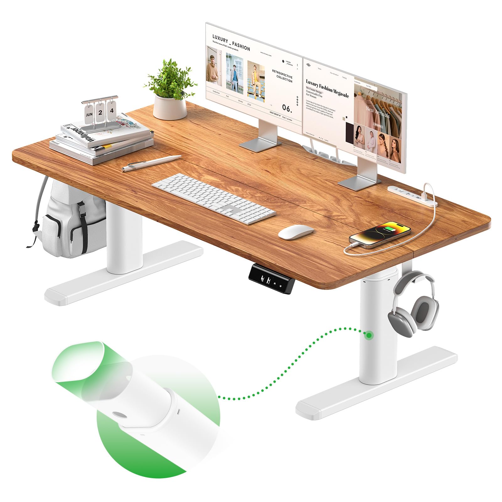 Amazon | 次世代｜電動昇降式デスク ローデスク 120×60cm 高さ(48-72cm