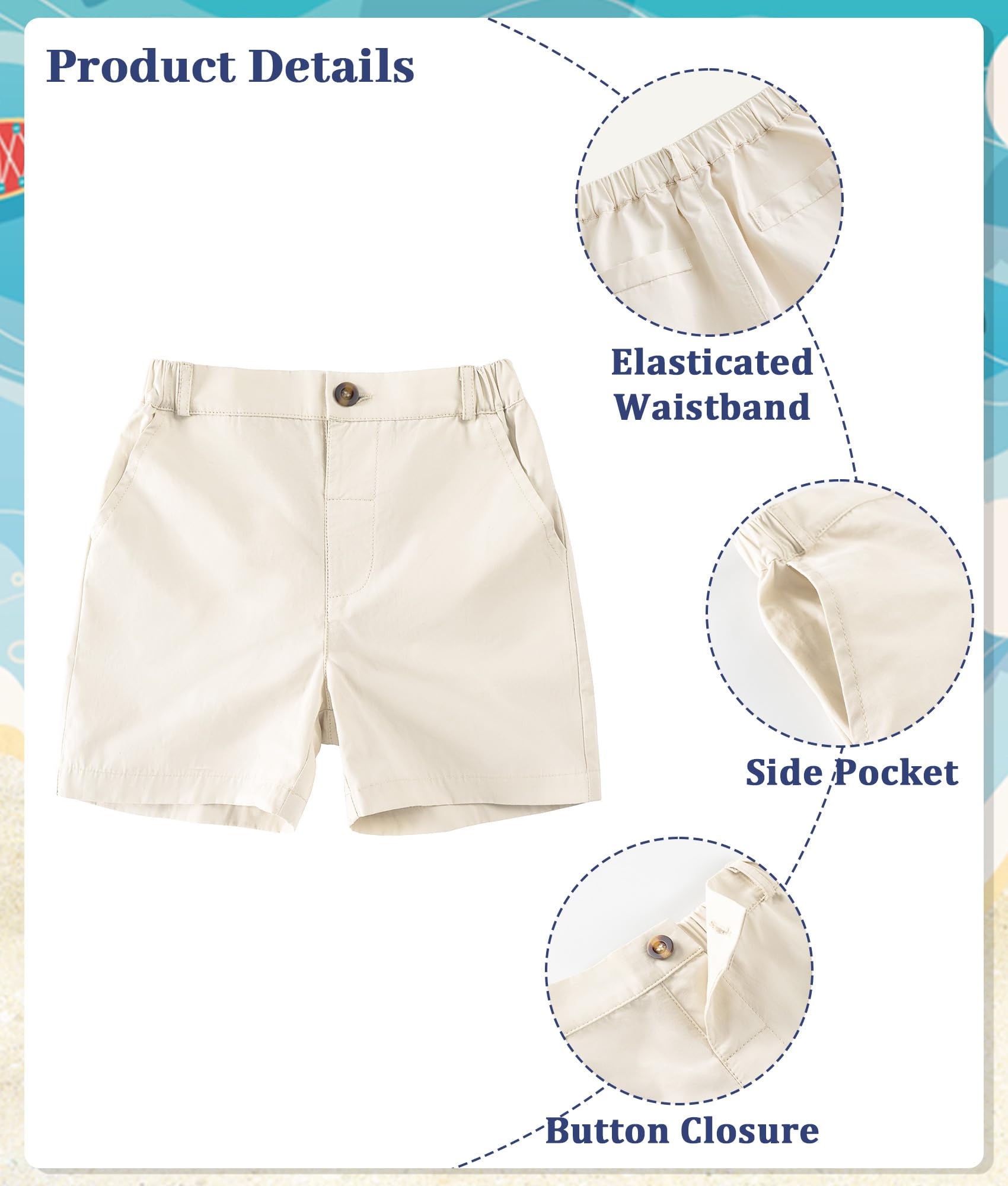 Volunboy 2tlg Babykleidung Set, Sommer Kleidung Outfit Kurzarm Polo Shirt Top + Shorts Bekleidung Sets für Jungen