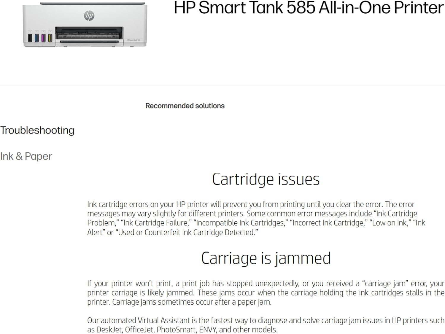 HP طابعة سمارت تانك 585 لاسلكية الكل في واحد، طباعة، مسح ضوئي، نسخ، طباعة حتى 18000 صفحة سوداء او 6000 صفحة ملونة - ازرق داكن 2026 - view 7