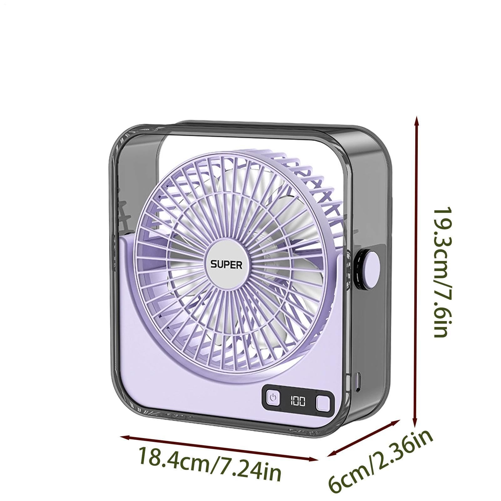 Ventilatore Da Scrivania Per Ufficio Basso Rumore Ricaricabile Velocità