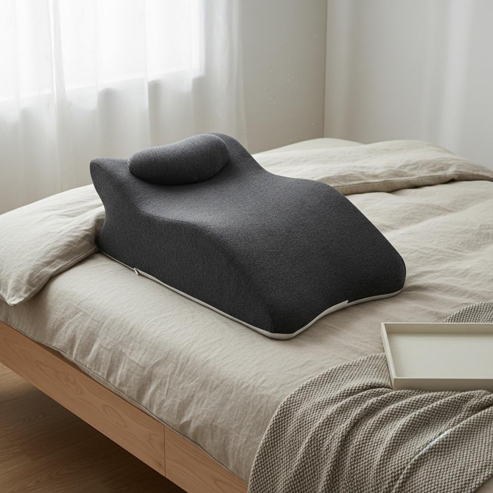 KESOTO Almohada Multifuncional Almohada Ergonómica Cojín de Almohada de Postura Área para Colocar Brazos y Respiración Despejada Adecuada para Siesta en, Rosa