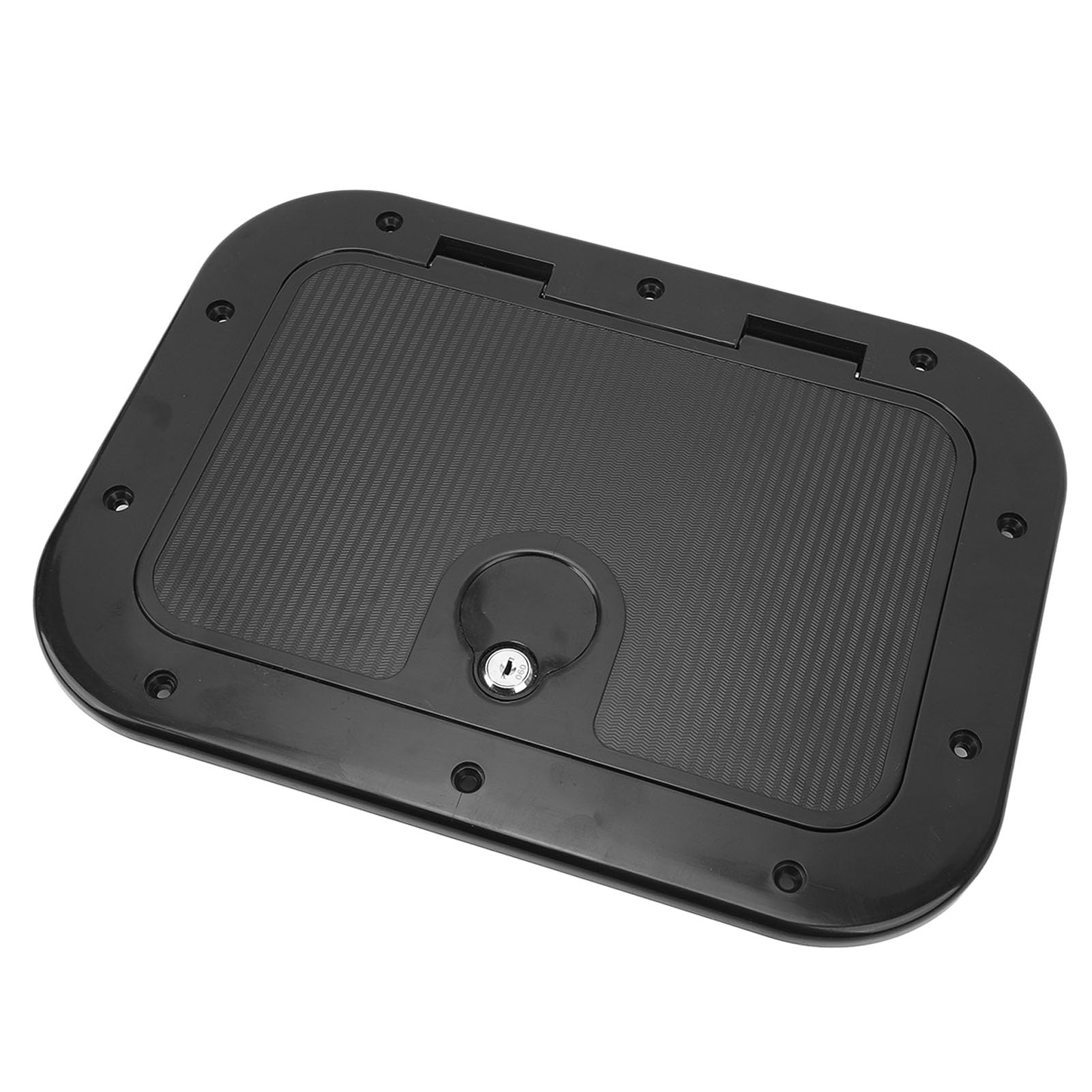 Właz Dostępowy na Pokład łodzi, Drzwi Przedziału ABS, Odporny na Uderzenia Właz Pokład Morski do Przyczepy Kempingowej i Jachtu 10,94 X 14,88 Cala (BLACK)