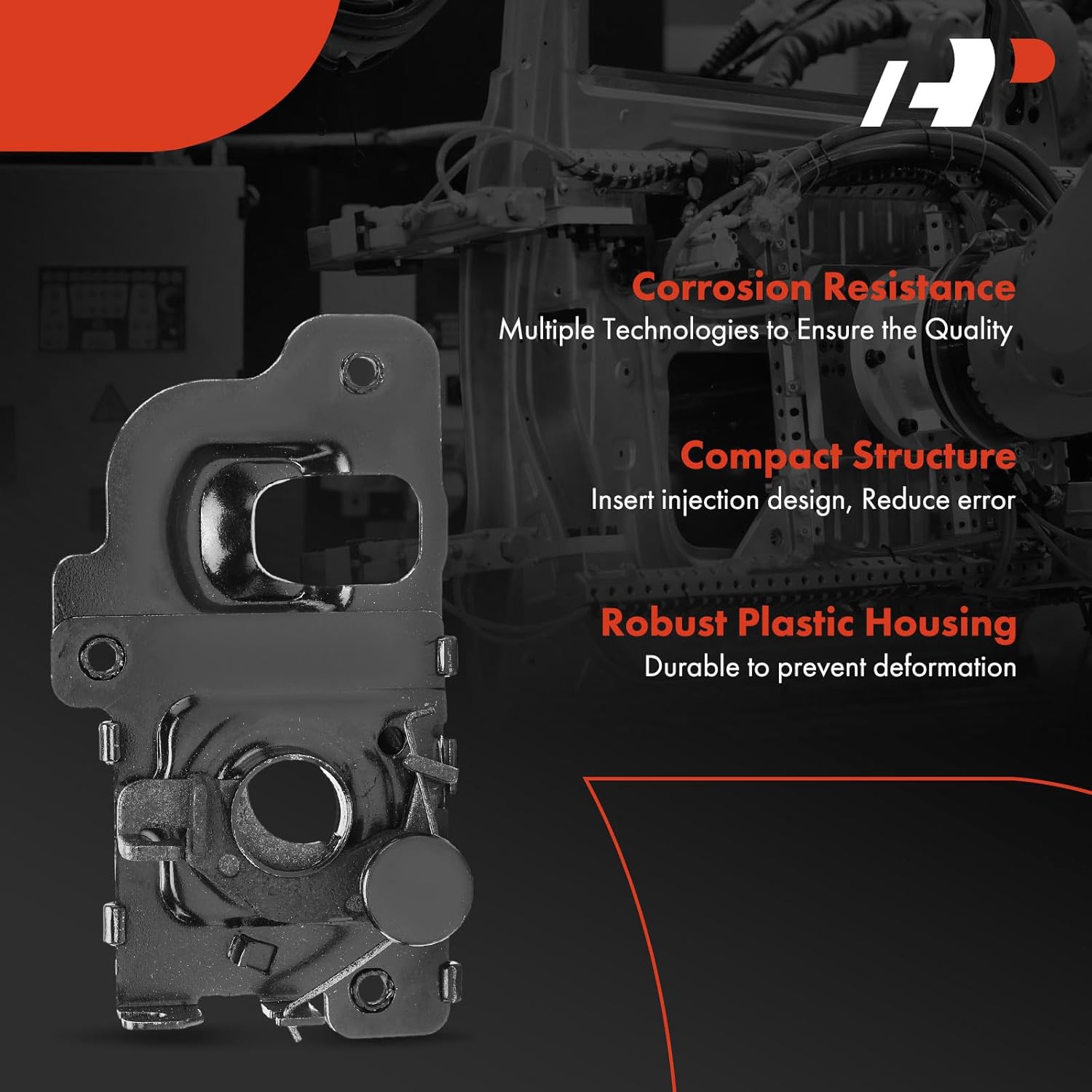 A-Premium Hood Latch Lock Compatible with Hyundai Accent 2006-2011 & Kia Rio/Rio5 2006-2011, Front Hood Lock Engine Bonnet Latch Assembly