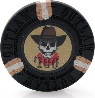 Versa Games Outlaw Clay Poker Chips in 13g - Pack of 50 (Choose Colors)