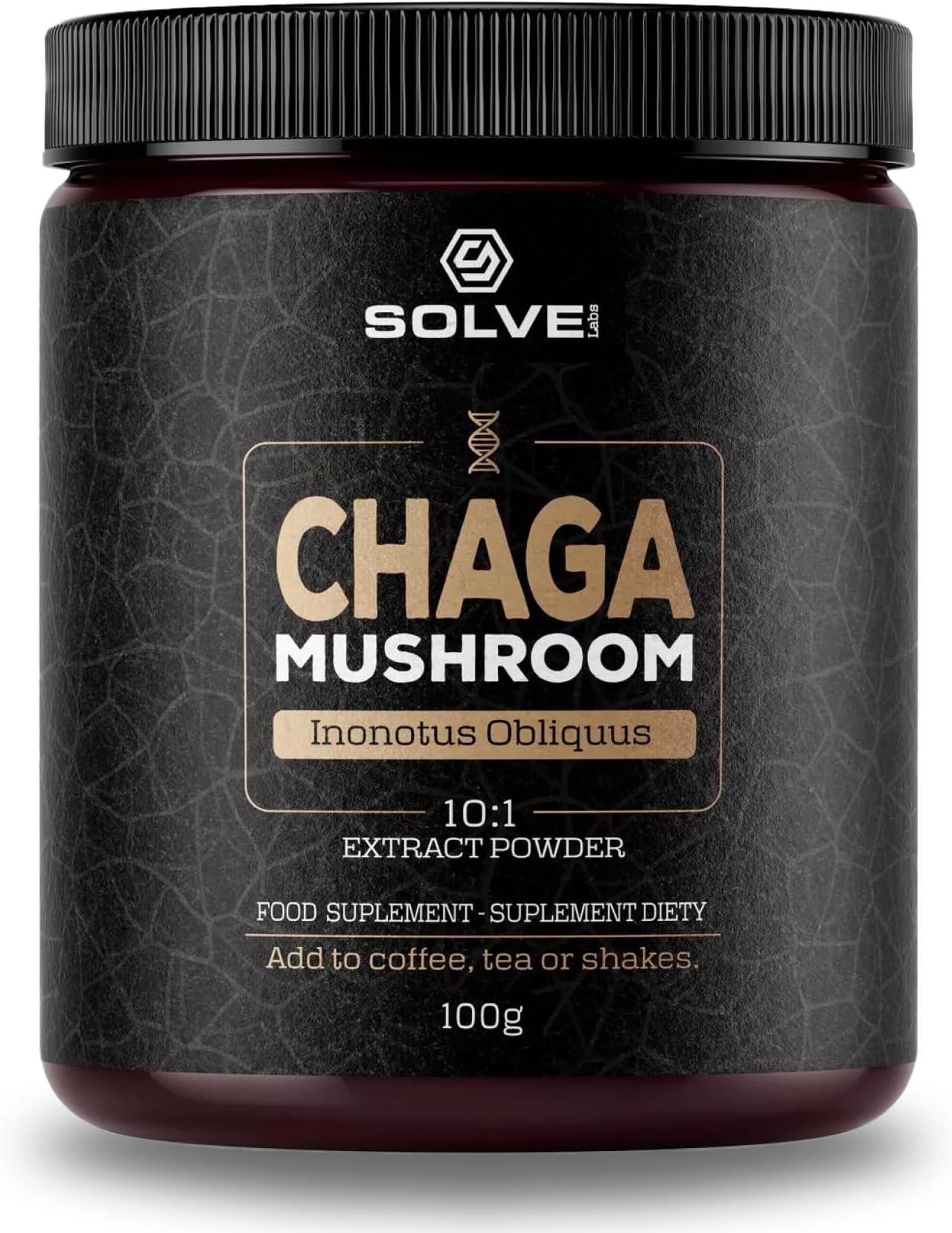 ● Premium Siberian Chaga Mushroom Extract Powder ● 10% Beta-D-Glucans ● 10:1 Concentrate ● No Fillers & Additives ● 100g ● 3 Month Supply